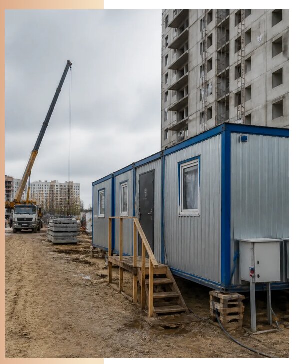 Аренда строительных вагончиков для рабочих в Снежинске